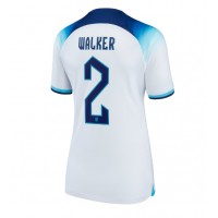 Koszulka piłkarska Anglia Kyle Walker #2 Strój Domowy dla kobiety MŚ 2022 tanio Krótki Rękaw